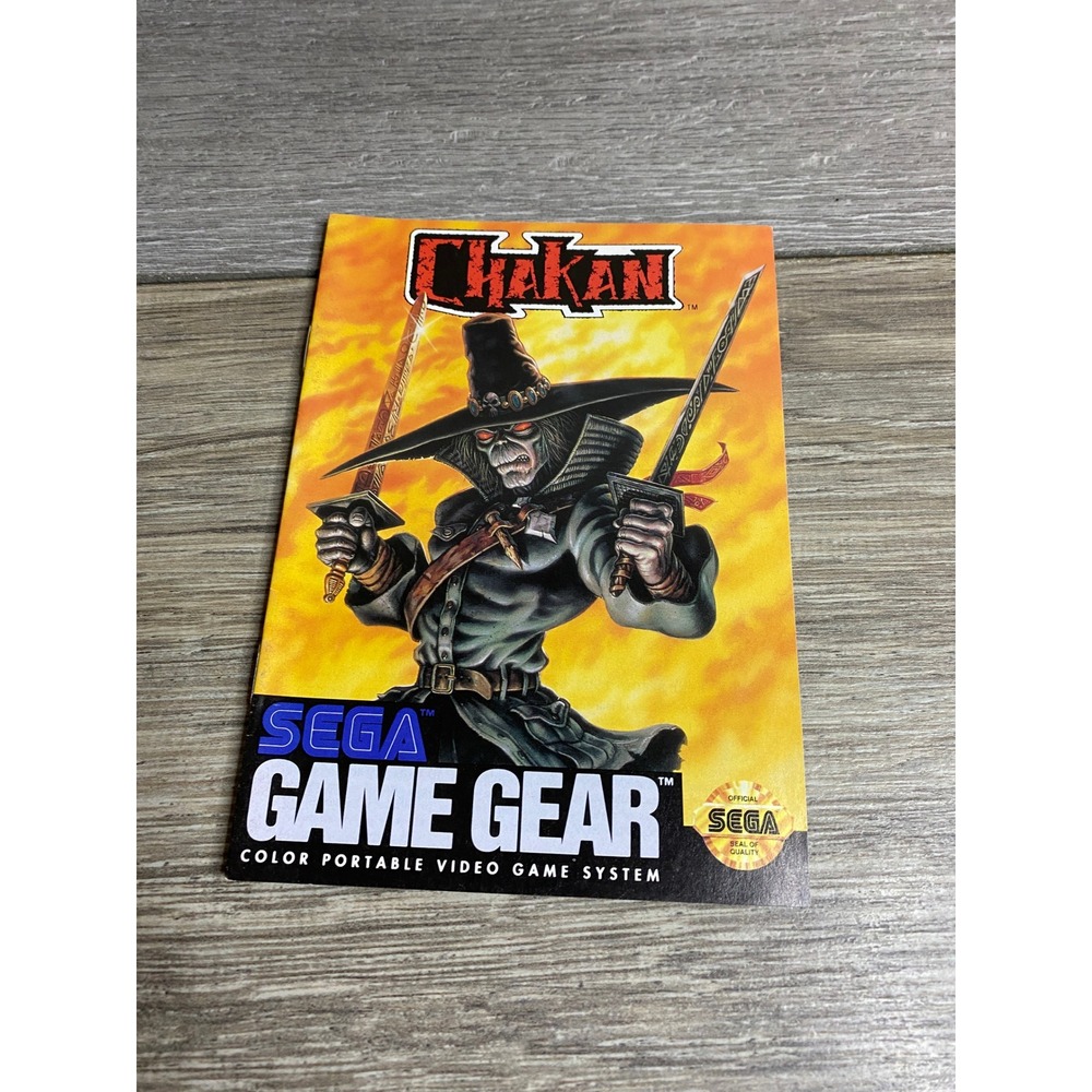 Chakan The Forever Man Sega Game‎ Gear Instruction Manual Only 1992 Authentic